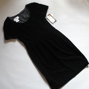 NWT 80's Vintage Black Velvet Dress by Santa Fe